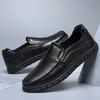 Genuine Leather Men Shoes Luxury High Quality Casual Slip On Formal Loafers Men Moccasins Black Hollow Out Male Driving Flats