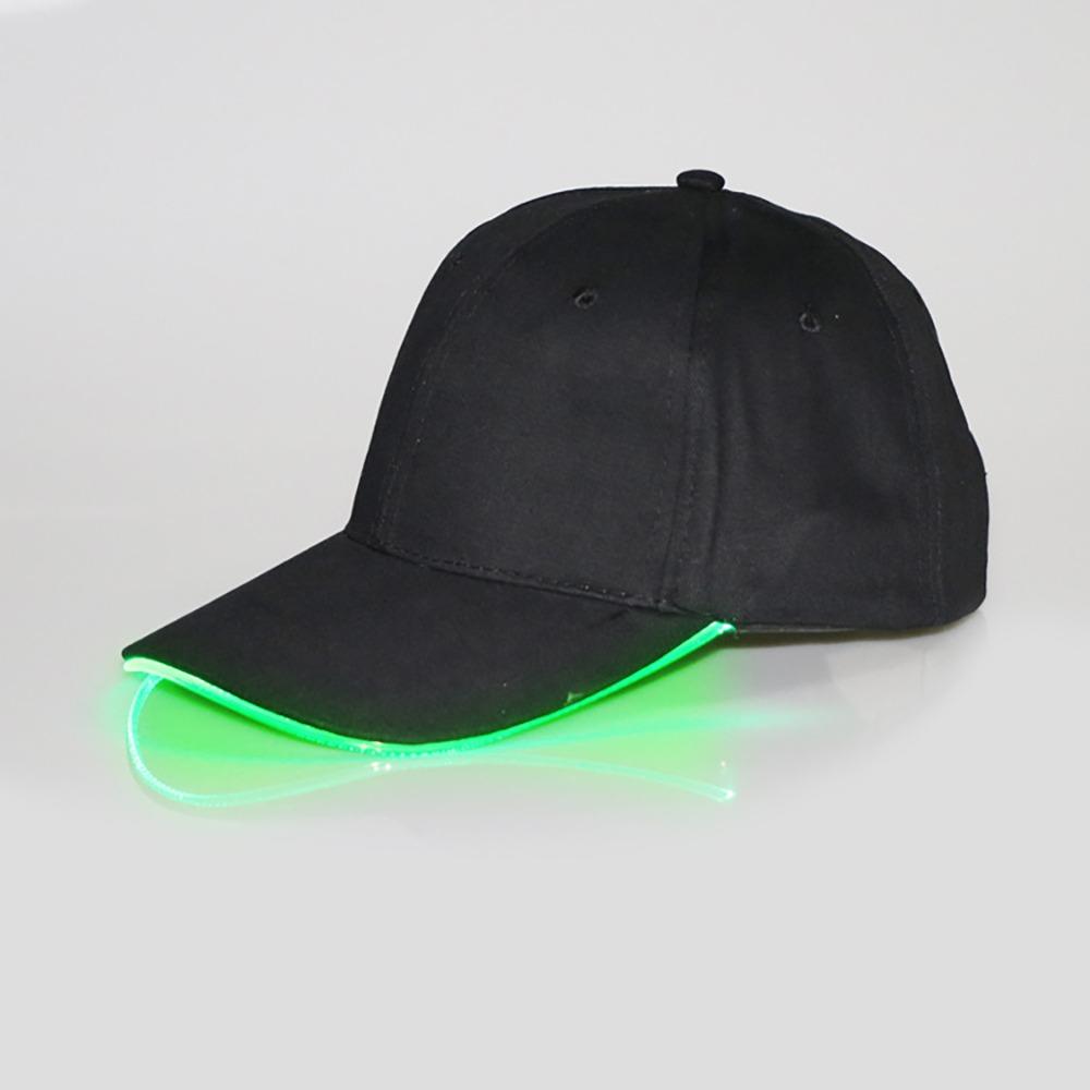 Cotton Flashing Glow Rave Party Cap Adjustable Hip-hop Luminous Hat  Stage Performance