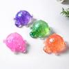 1/4Pcs Glitter Turtle Sugar Stress Ball Anxiety Relief Clear Tortoise Squeeze Toy Stretchy Slow Rising Relaxing Animal Pinch Fidget Toy