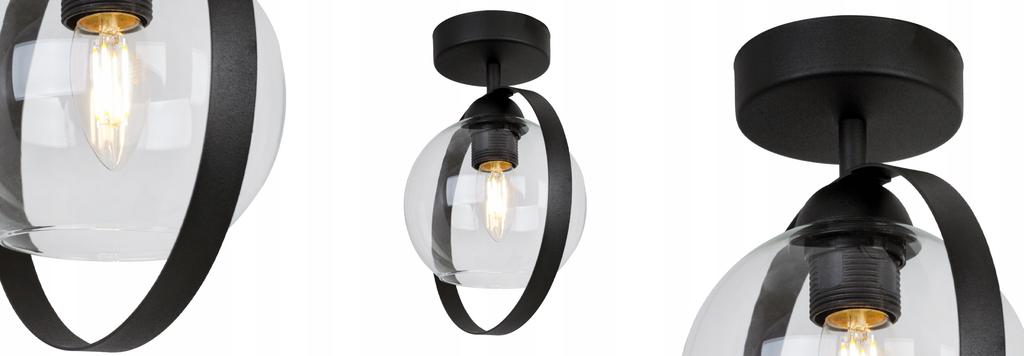 MODERN CEILING LAMP GLASS RING LAMP