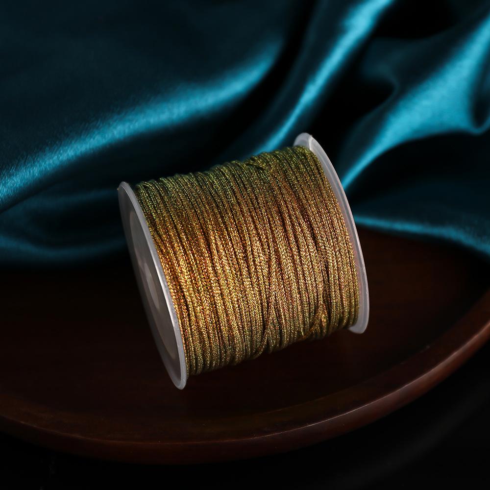 

No. 72 Chameleon Jade Thread 0.8mm Thick Polyester Hand-woven Thread DIY 1 roll (about 30 meters)
