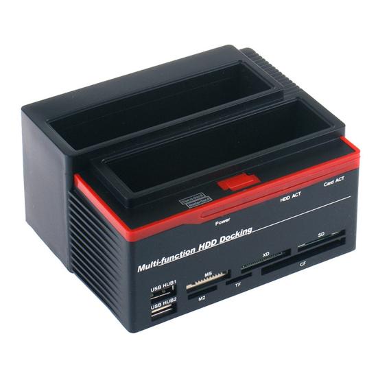 Dokovací stanice pro externí pevný disk 480 Mb/s Rychlost přenosu dat Univerzální dokovací stanice pro HDD SSD SATA Duplikátor pevných disků