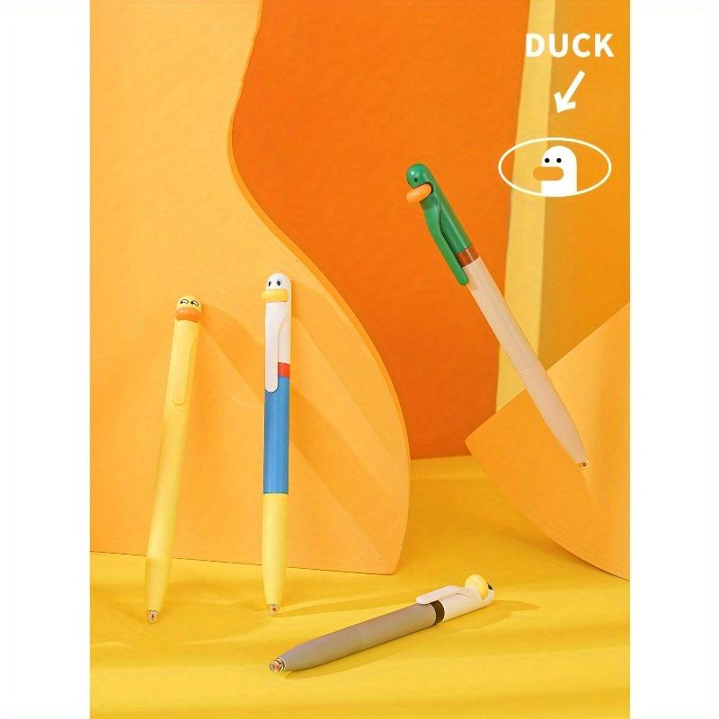 Duck Pens Fingertip Small Pulley Roller Skating 0.5mm Ballpoint Black Color Gel Ink For Writing Office School Back To School