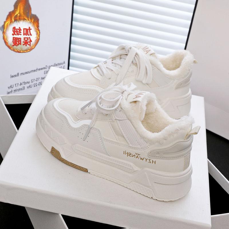 22 winter velvet new ins student warm sneakers casual thick 35