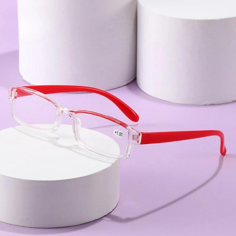Resin Reading Glasses +1.0 To +4.0 Fashion PC Frame for Men Women Blue Light Blocking Eyeglasses