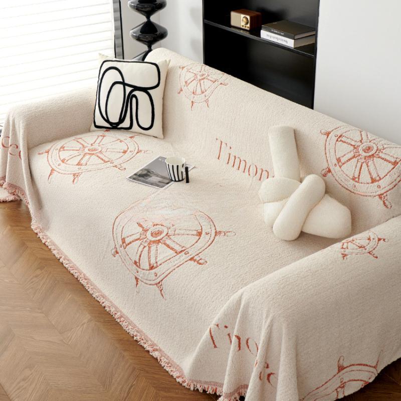 Простой современный легкий роскошный диван-полотенце на все времена года новый кожаный — фото 3