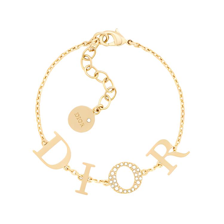 Dior Women's Gold Eternal Elegance Logo Bracelet Jewelry B1244dvocy-D301