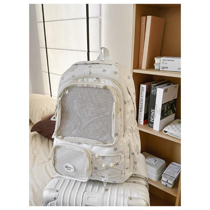 High value, fresh, sweet and cute star backpack, lightweight and simple backpack for junior high school students