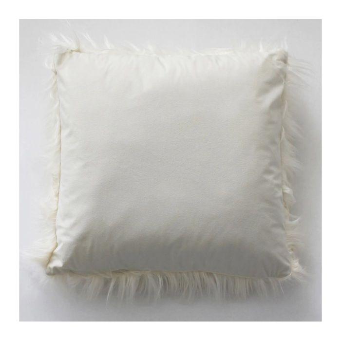 Coussin a poil 45 x 45 cm Epice blanc