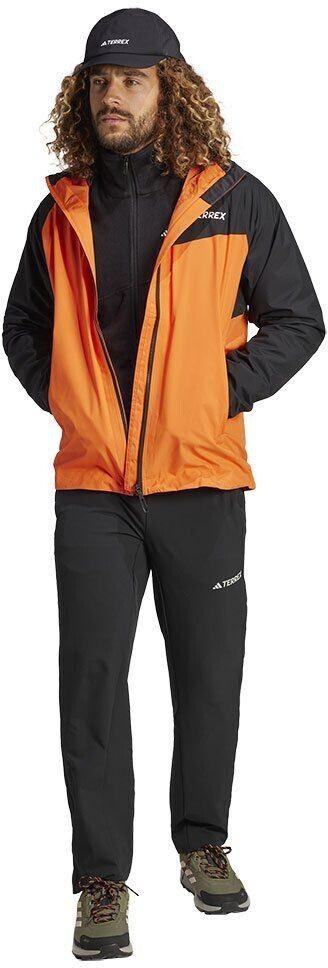 Куртка Adidas Terrex Multi 2L RAIN RDY дождевая куртка полупрозрачная оранжевая черная