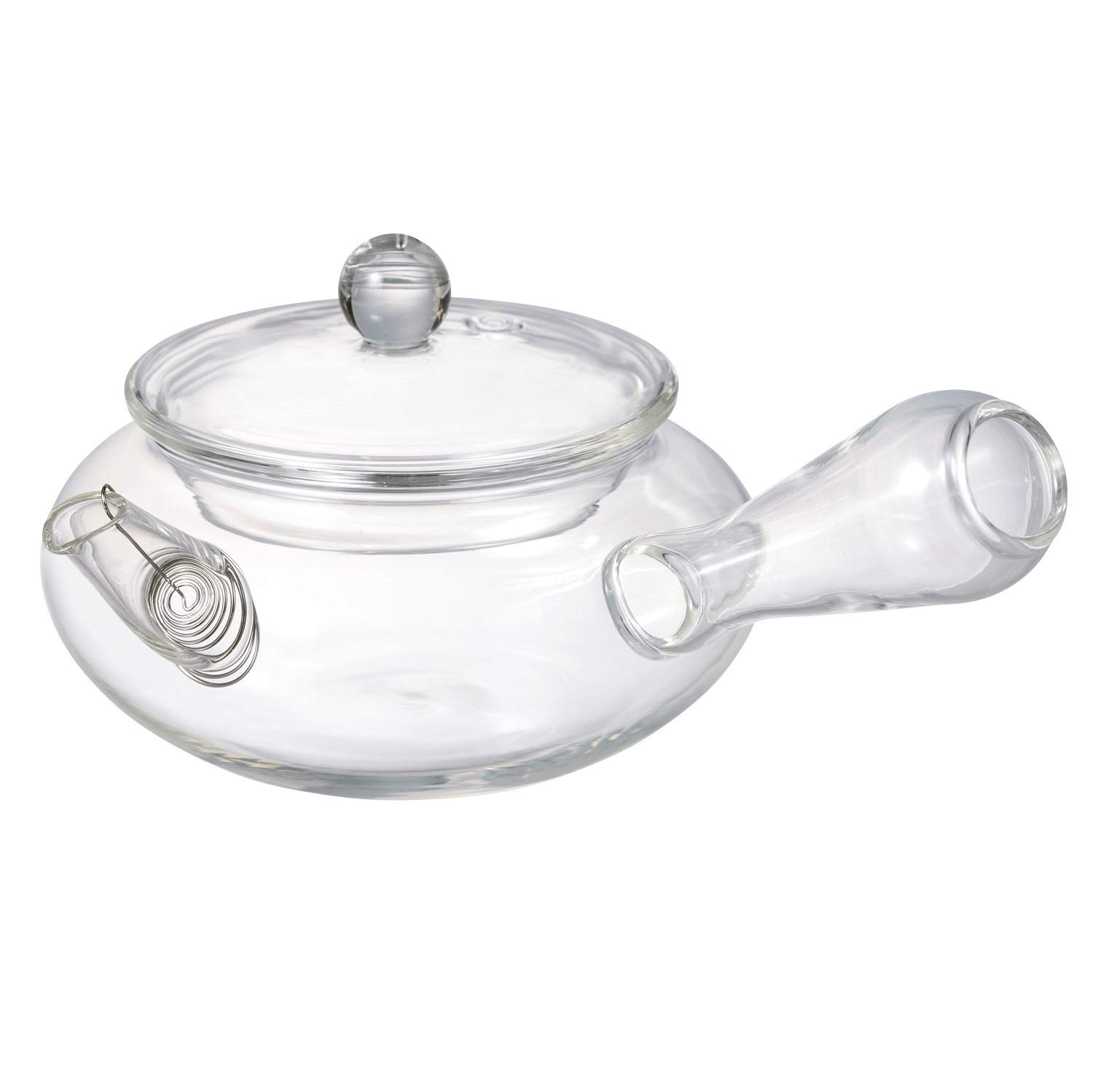 HARIO Teapot with Side 300ml Transparent Handle, Capacity, QSY-30,