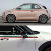 Italijos Vėliavos Lenktynių Juostų Grafika Automobilio Vinilo Lipdukai Šoninės Durys Italijos Stiliaus Lipdukas Aksesuarai Fiat 500 Abarth 595 695 500C