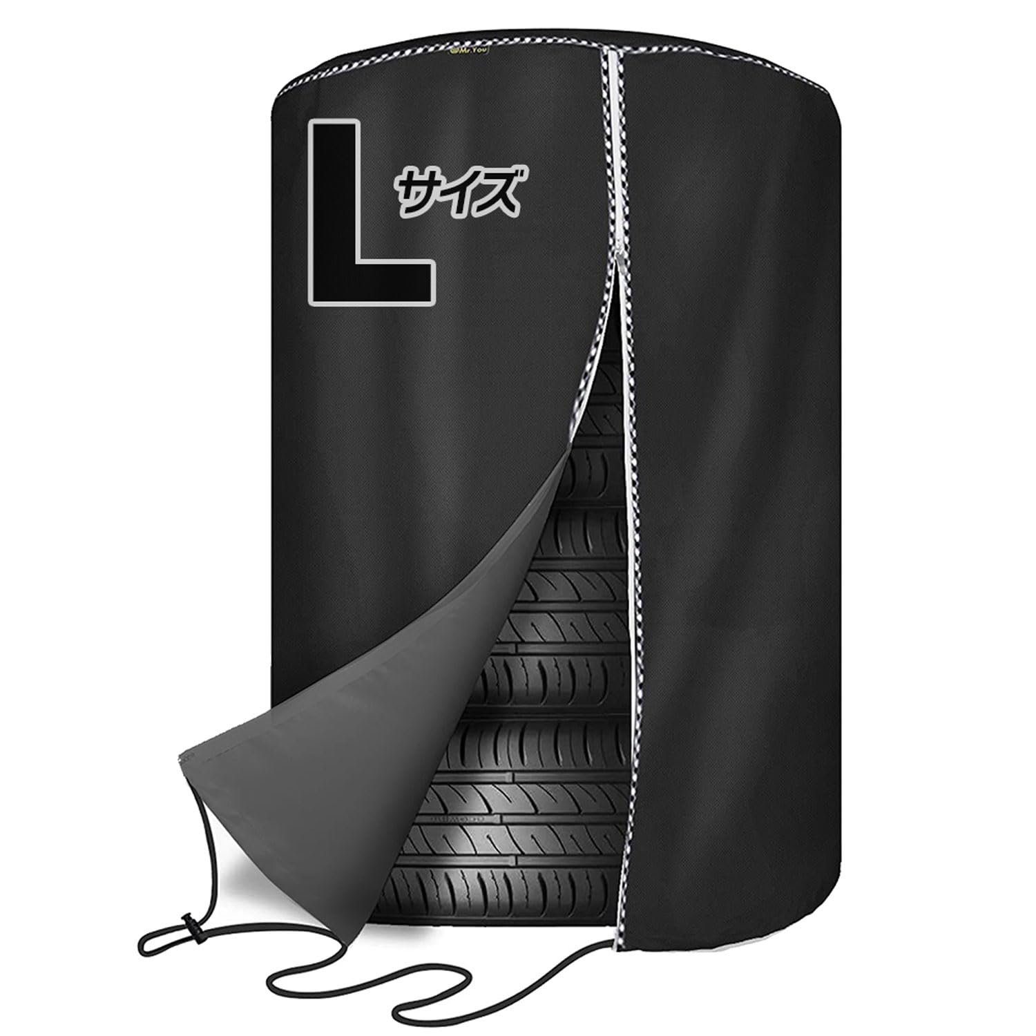 

Водонепроницаемый чехол для шин для шины диаметром 84 см x 120 см, дождевая шина 600D Оксфорд, защита от пыли и грязи, большой для хранения, высокий, защита, чехол для межсезонья, ткань, чёрный