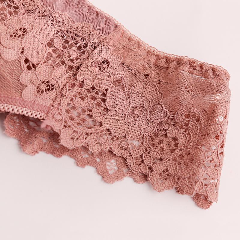 Sexy Panties Women Lace Low-waist Solid Sexy Briefs Embroidery Thong Transparent Hollow Out Underwear Female G-String