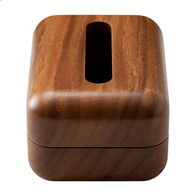 1PC Tissue Box For Office Desks And Living Room Decoration Boxex 18.5*13*9cm Walnut Wood Tissue Box Paper Holders Accessories