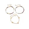 3Pcs/Set Bohemian Rice Beads Anklets for Women Vintage Trend Round Sequin Feet Chain Summer Beach Barefoot Jewelry Accessories
