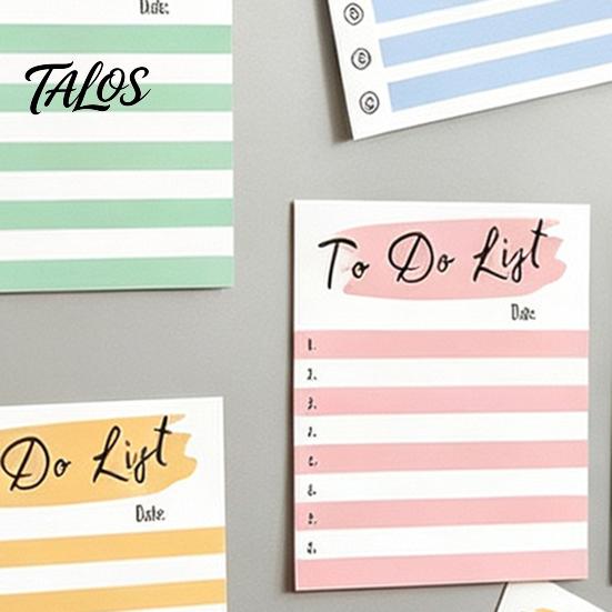 Portable Memo Stickers Striped Planning Sticky Notepads, Task Pads, Removable Colorful Index Tabs Self-Adhesive Note Paper for Daily To-Do Lists