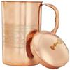 Embossed Copper Jug with 2 Copper Embossed Glasses| Copper