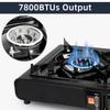 Portable Burner Gas Stove  Propane Butane Energy Efficient Double Camping Stove Cassette Stove With Piezo Igniter Carrying Casee