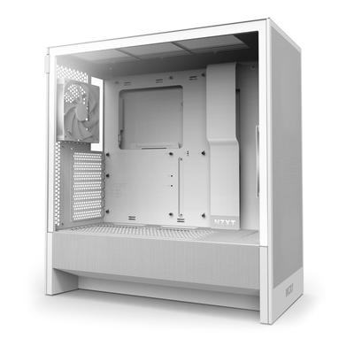 NZXT H5 Flow v2 Weißer Mid-Tower ATX-PC-Gehäuse mit 2 x 120-mm-Lüftern (CC-H52FW-01 CS9083)