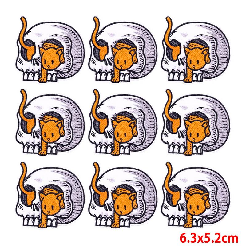 10 pezzi/lotto toppa da ricamo all'ingrosso termoadesiva sulle toppe per abbigliamento toppe su vestiti giacche decorazioni applique forniture per cucire