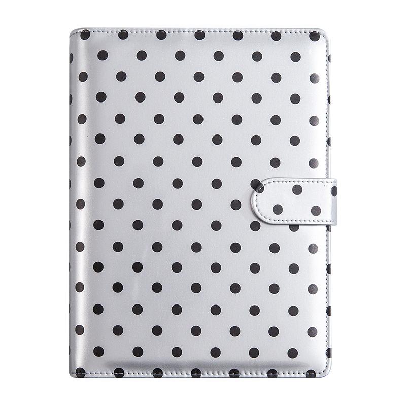 A5 Loose-leaf Account Notebook Spotted Cover Planner Custom Financial Organizer Multi-slot Work Journal Portable Record Book