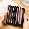 Simple Leather Women Wallet Men's Long Zipper Money Clip Purse Unisex Large Capacity Card Holder Clutch
