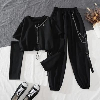 Women's Overalls Suit Western Style Handsome, Cool GirlAll-match Domineering Two-piece Suit