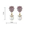 Elegant Zirconia Water Drop Pearl Pendant Earrings - Exquisite Luxury Design