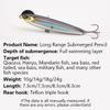 Casting Cockscomb Pencil Road Runner Fake Bait 10G/14G/18G Solid Sinking Pencil Road Runner Triple Hook Full Swimming Layer