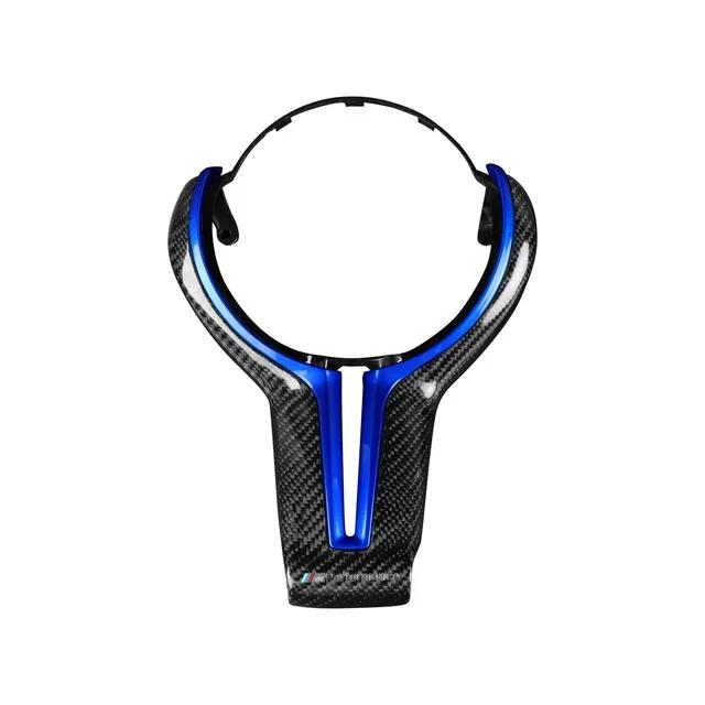 New M power Steering Wheel Covers Car Carbon Fiber M sport Steering Wheel Trim for BMW M2 F87 M3 F80 M4 F82 M5 F10 M6 F06