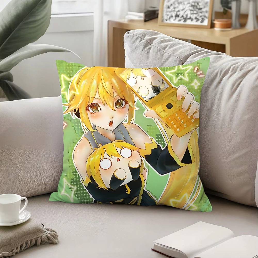 

Cute Singer A-Akita Neru Pillow Case Cushion Cover Soft Cute Throw Pillow Case For Car Sofa Pillowcase Polyester With Zipper 16x16Inch