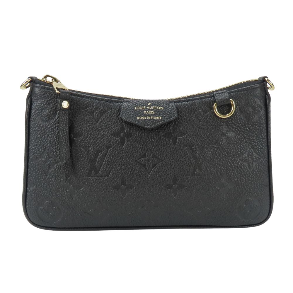 Used LOUIS VUITTON Shoulder Bag easy pouch M80349 Monogram Ann Platt Noir black 2WAY