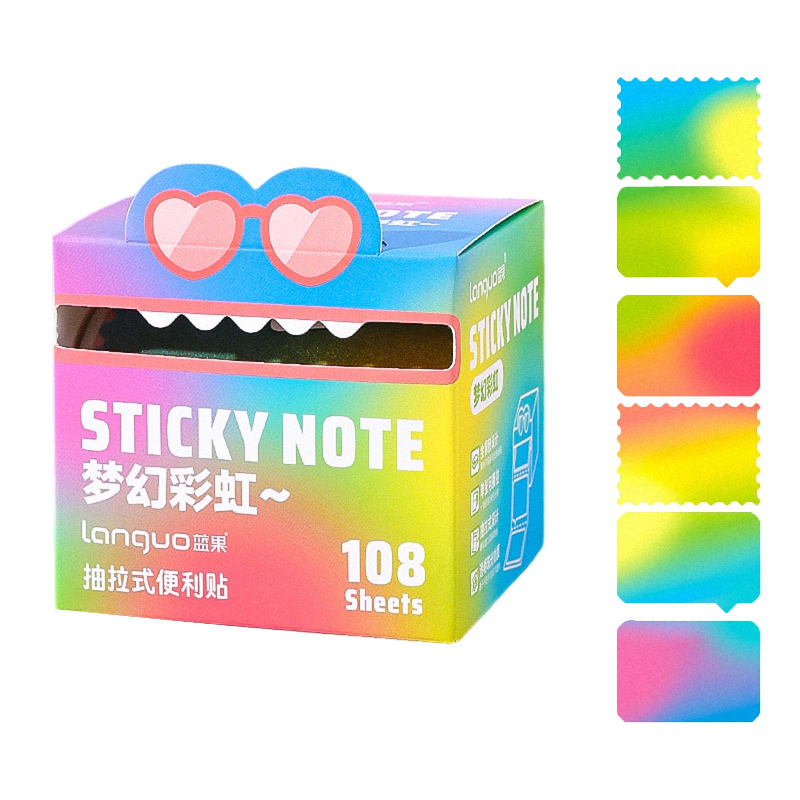 

Clear Pull-Out Memo Pads Self-Adhesive 105Sheets 108Sheets for School Office Home Dormitory