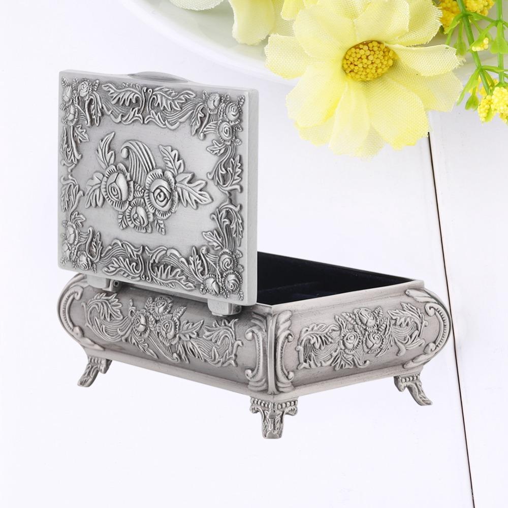 Alloy Jewelry Case Rectangular Ring Box Jewelry Boxes Jewelry Box Home Decor