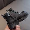 Genuine Leather Toddler Martin Boots - British Style, Non-Slip, Soft Sole, Ankle Boots for Boys & Girls