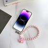For iPhone 16 Pro Case with Phone Tether Tabs Protective TPU Phone Cover Wave Pattern Design