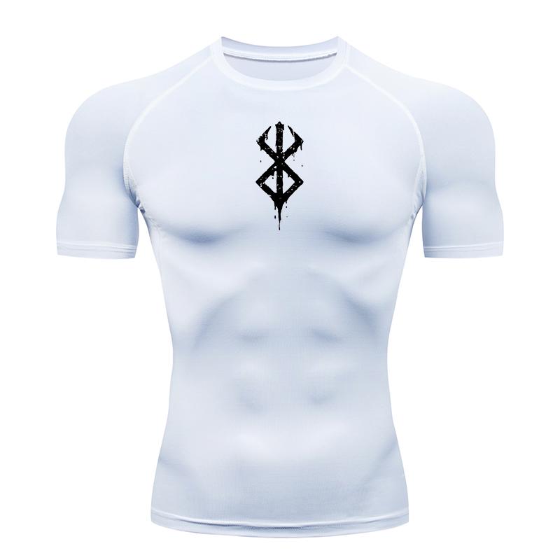 Men's Compression Shirts Summer Short Sleeve Gym Workout T-shirt Athletic Fashion Stretchy Moisture-Wicking Quick Dry Baselayer Undershirts Tops