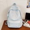 Schoolbag Korean Star Printed Backpack Female Student Large Capacity Light Commuter School Bag High Value Casual Backpack