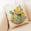 Succulent Cactus Plant Pattern Pillowcase Linen Pillowcase Car Seat Throw Sofa Home Decorative Pillowcase 45*45Cm