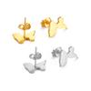 Anniyo Map of Guadeloupe Stud Earrings for Women Girls France Guadeloupe Jewelry Stainless Steel #310501