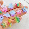 20Pcs Cute Resin Cartoon Shell, Starfish, small fish, seahorse, for Scrapbooking, Wedding Decor & DIY Jewelry Making Accessories