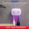 2 Brush Slots Smart Toothbrush Sterilizer Self-Draining UV Toothbrush Sterilizer Rack  Travel