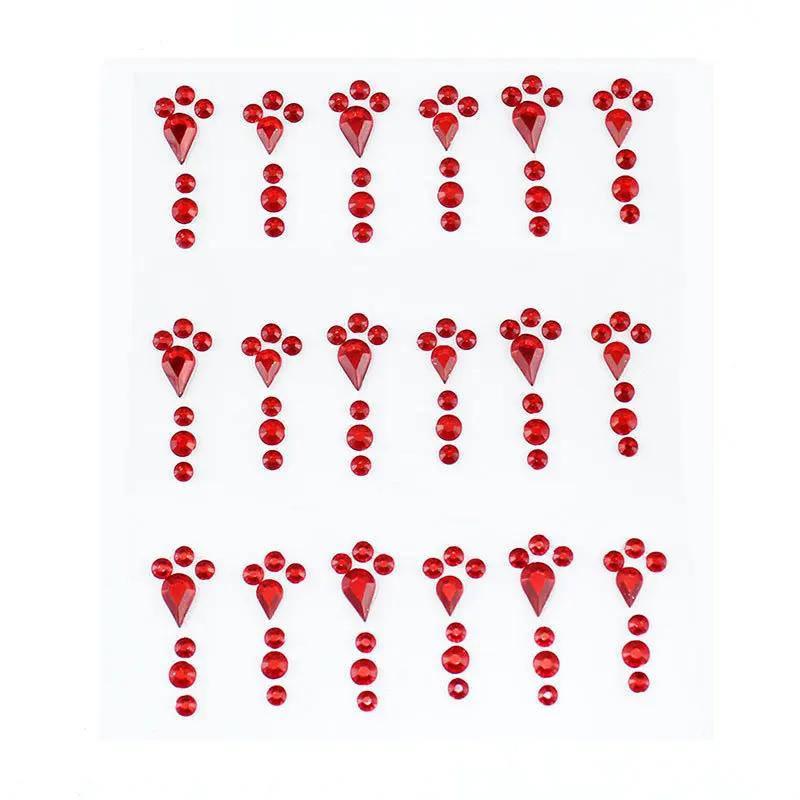 Diamond Crystal Tattoo Sticker Glitter Eyeliner Eyebrow Make Up Face Eyes Diamond Tattoos Rock Rhinestone 3D Eyeliner Stickers