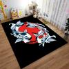 Elegant and Harmonious Koi Carp Rug Design Suitable for use as an anti-slip game mat for living room and bedroom sofas