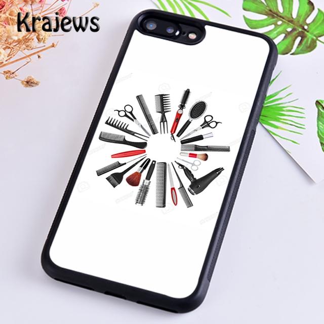 Krajews Hair Stylist Tools Phone Case Cover For iPhone 17 Air 16 15 14 plus 11 12 13 pro max coque Shell Fundas
