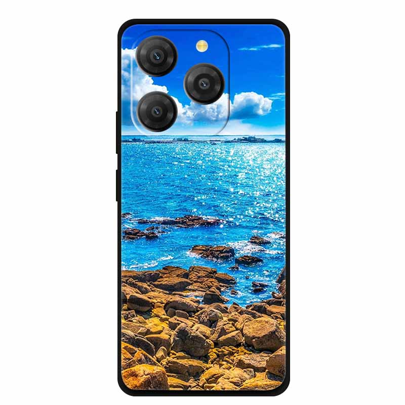 Για θήκη Blackview Shark 9 Shark9 Coque 6.67" Μαύρη Σιλικόνη Μαλακό Πίσω Κάλυμμα Θήκη Για θήκες τηλεφώνου Blackview Shark 9 Αντικραδασμική