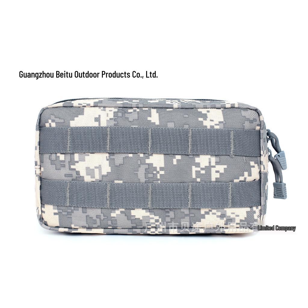 Multifunctional Tactical MOLLE Outdoor Storage Handbag with Zippered Pouch