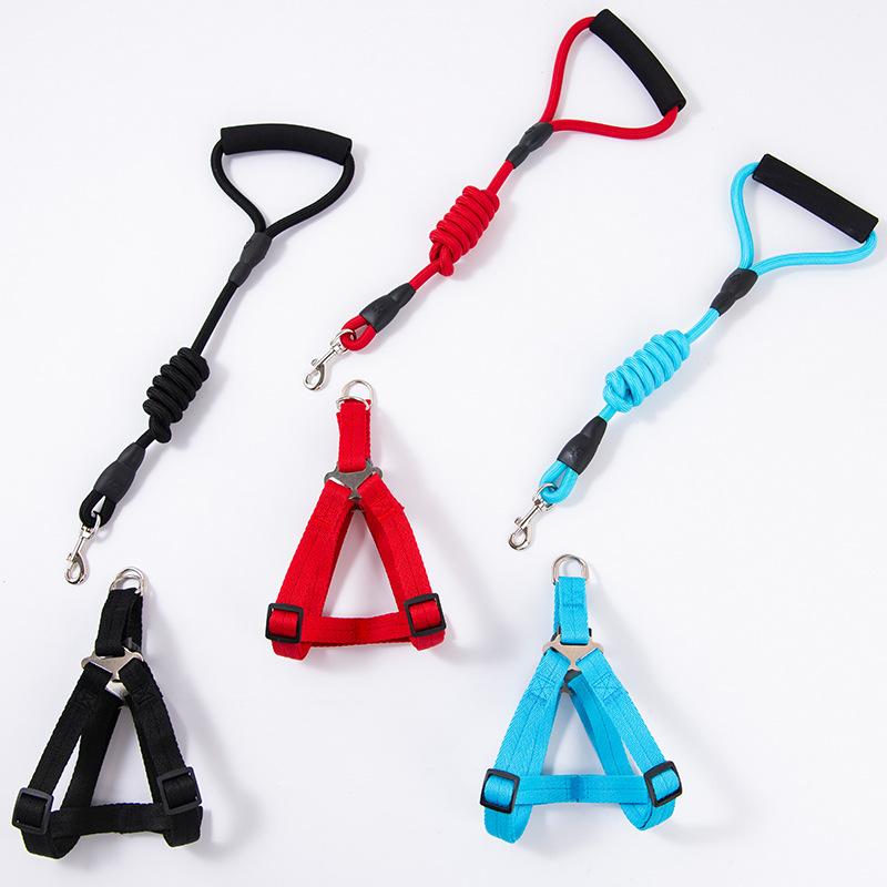 Pet leash harness for Teddy, Golden Retriever, small and medium-sized dogs, dog collar, dog walking rope, pet supplies