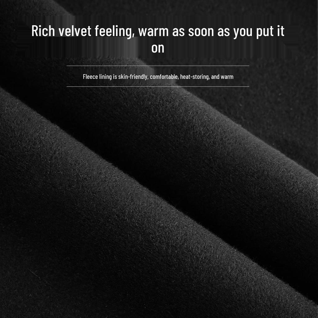 Unisex Touchscreen Winter Sports Gloves - Warm, Velvet-Lined for Running & Cycling